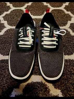 Cole Haan Men’s Black Knit Lace-Up Sneakers